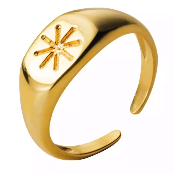 ☀️18K gold plated open ring - Picture 5 of 5